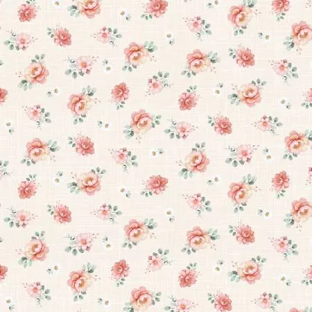 'Til the Cows Come Home - Cream vintage Floral