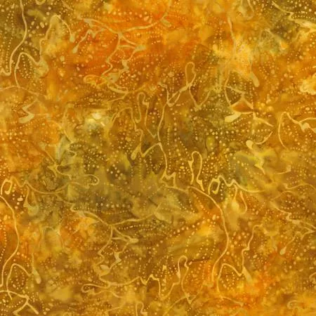 Wine Country Grape Leaves Ochre Batik